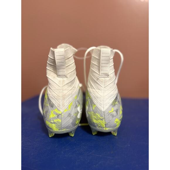 Under Armor Men’s Teleknit Highlighter & White Lacrosse Cleats Size 15 main image 5